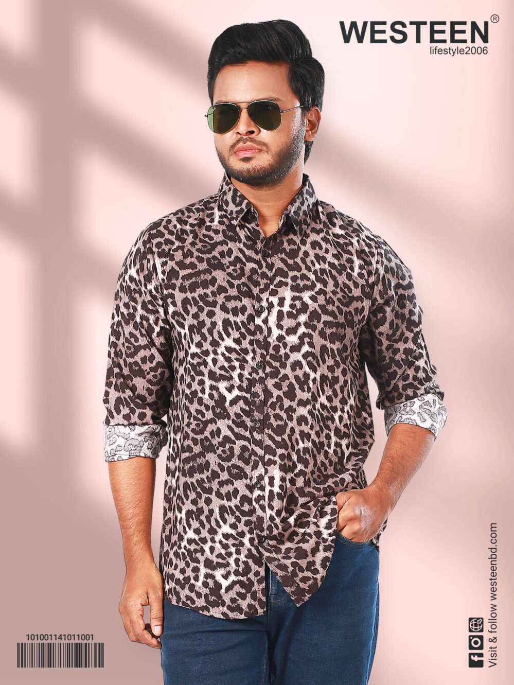 Westeen Men's Printed Casual Shirt
