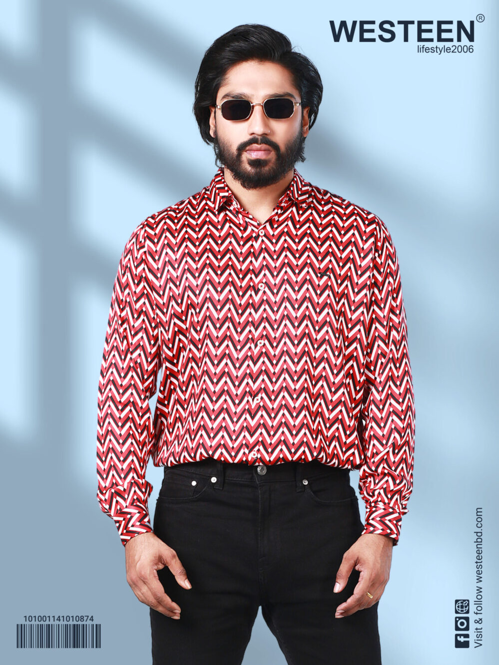 Westeen Men's Printed Casual Shirt