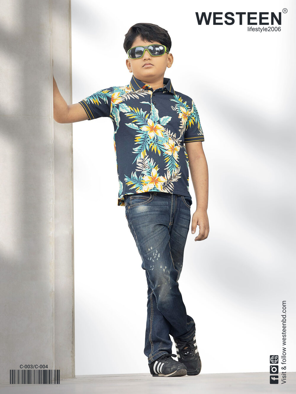 Westeen kids Printed Polo